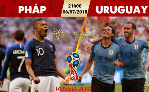 Soi kèo Uruguay vs Pháp, 21h00 ngày 6/7 (Vòng Tứ Kết World Cup 2018)